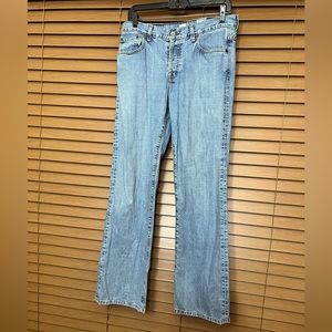 Lucky Brand Dungarees jeans by Gene Montesano size 6/28 color washed blue